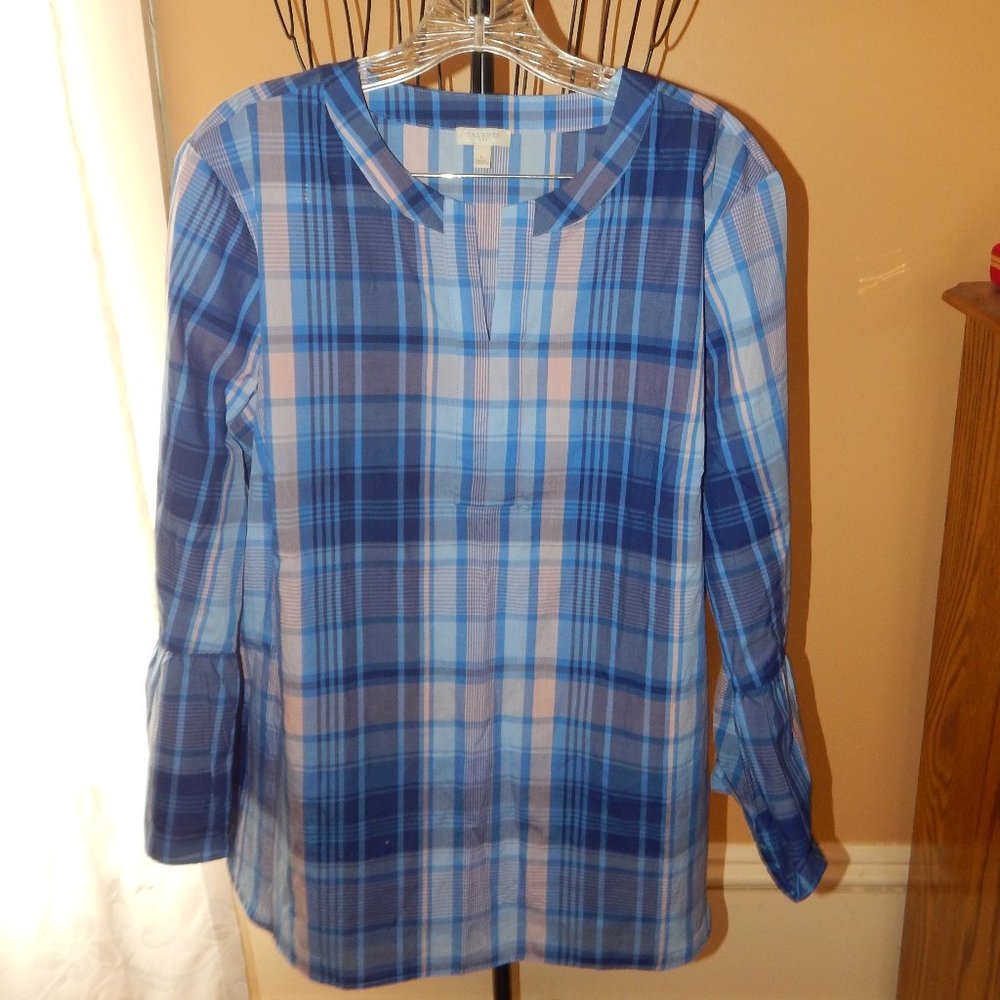 Ladies Talbots Blouse - Top - Shirt ~~ Pullover V-Neck ~ Size Large